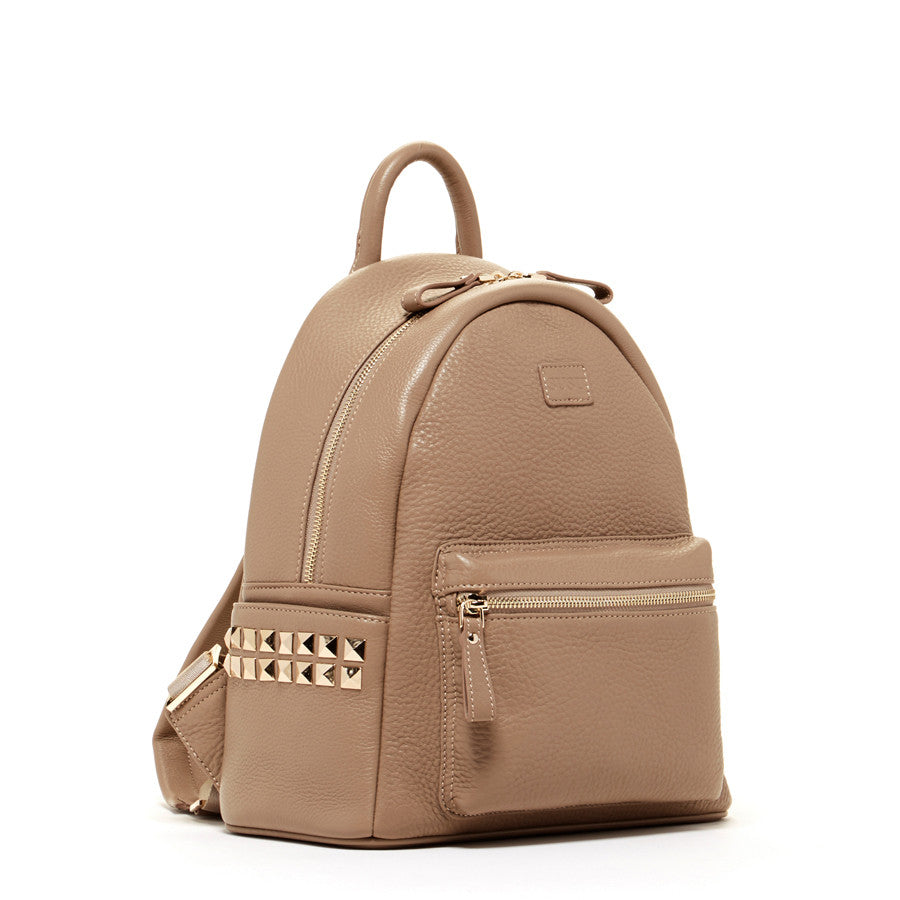 Diana Cement Leather Backpack Purse